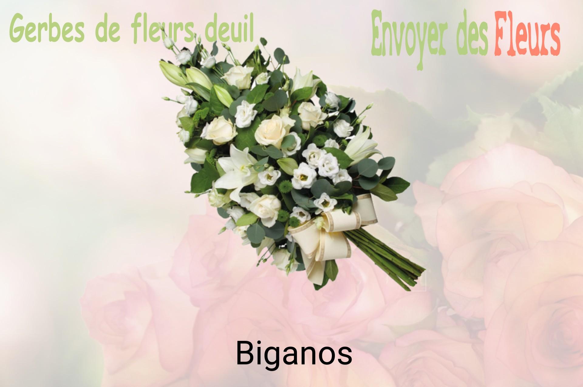 Gerbe de fleurs de deuil livrée à Biganos